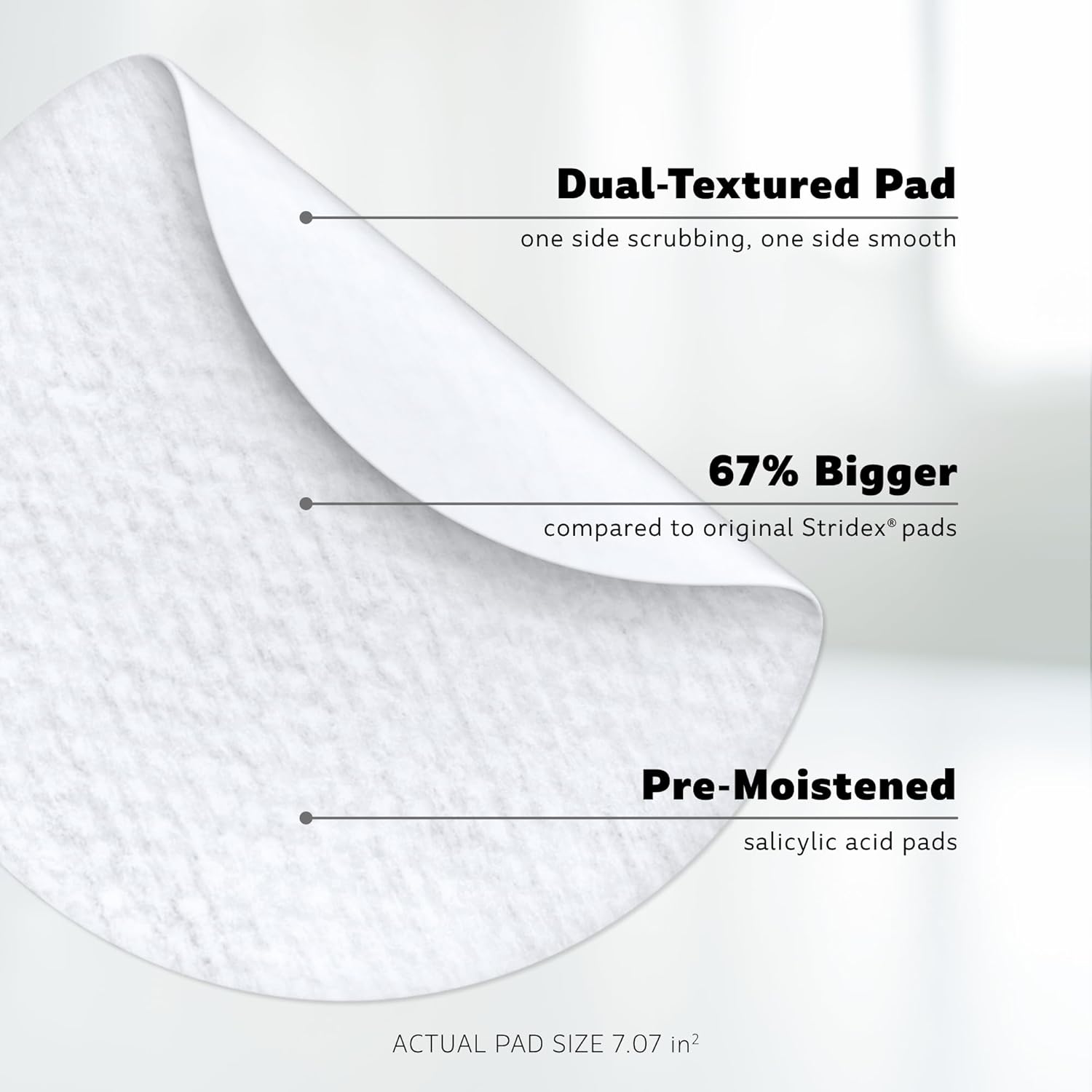 Stridex XL 90 Count Face and Body Pads for Acne Clearing Skin Care - Image 5