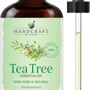 Handcraft Blends Tea Tree Essential Oil - Huge 4 Fl Oz - 100% Pure and Natural - Premium Grade Essential Oil for Diffuser and Aromatherapy, and DIY Soap Making