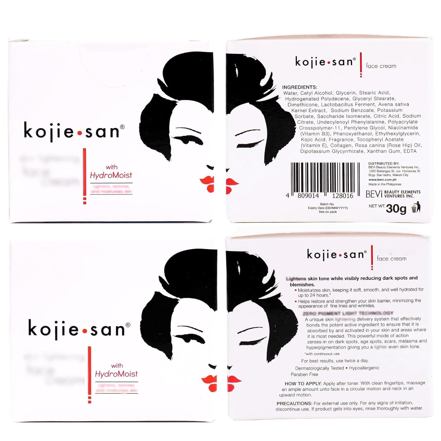 Kojie San Skincare Bundle - Facial Brightening Set with 2 Bars of Kojic Acid Soap, Face Cream & Exfoliating Face Brush - Image 7