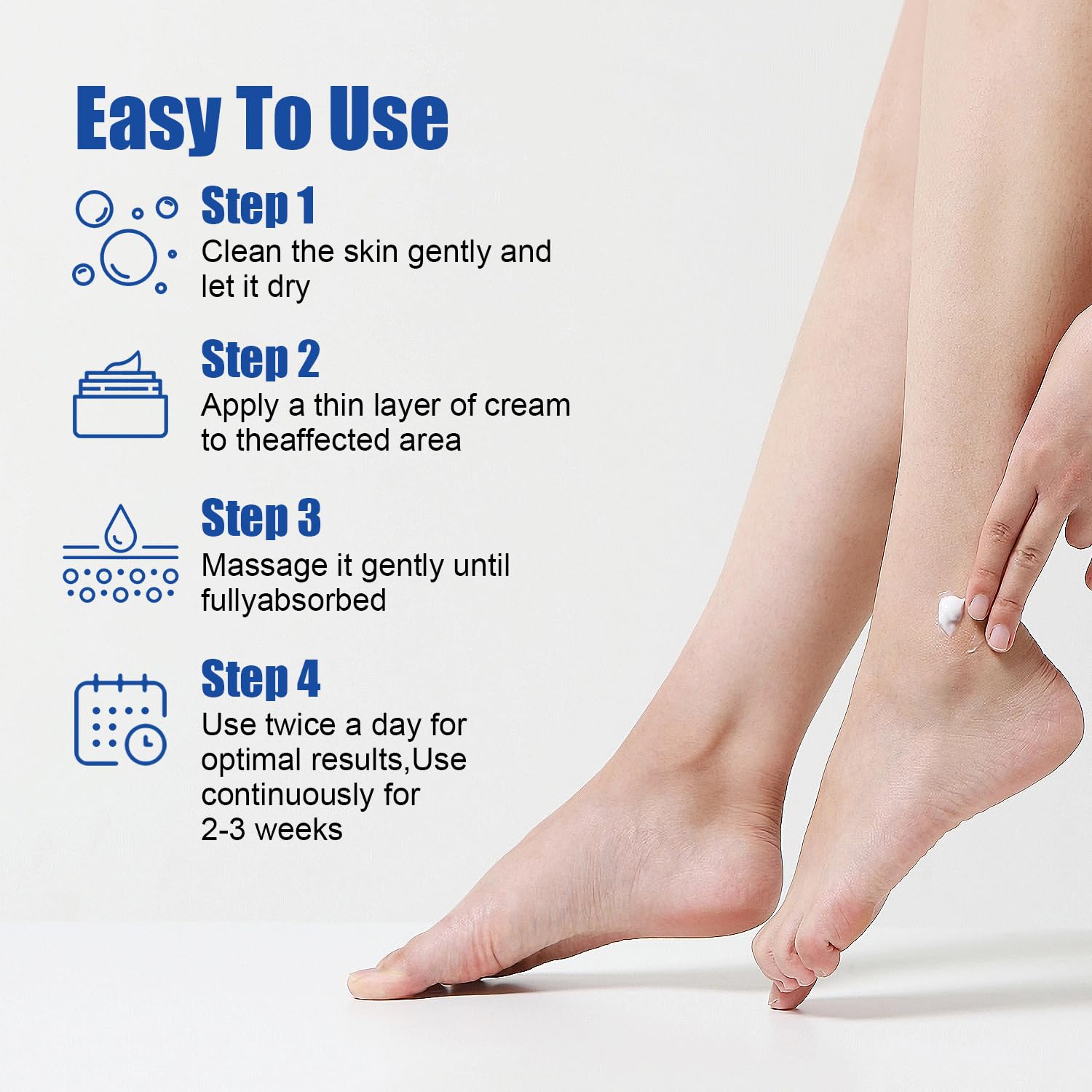 Urea 60% Salicylic Acid 2% Cream 10.1oz for Dry Cracked Skin Relief - Image 6