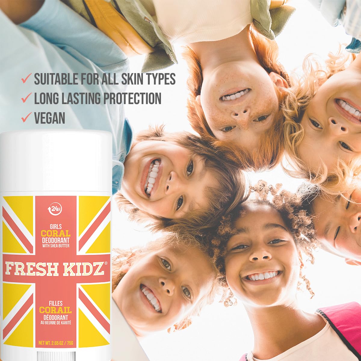 Fresh Kidz Girls Coral Set: Body Wash 16.9 fl oz and Stick Deodorant 2.65 oz - Image 8