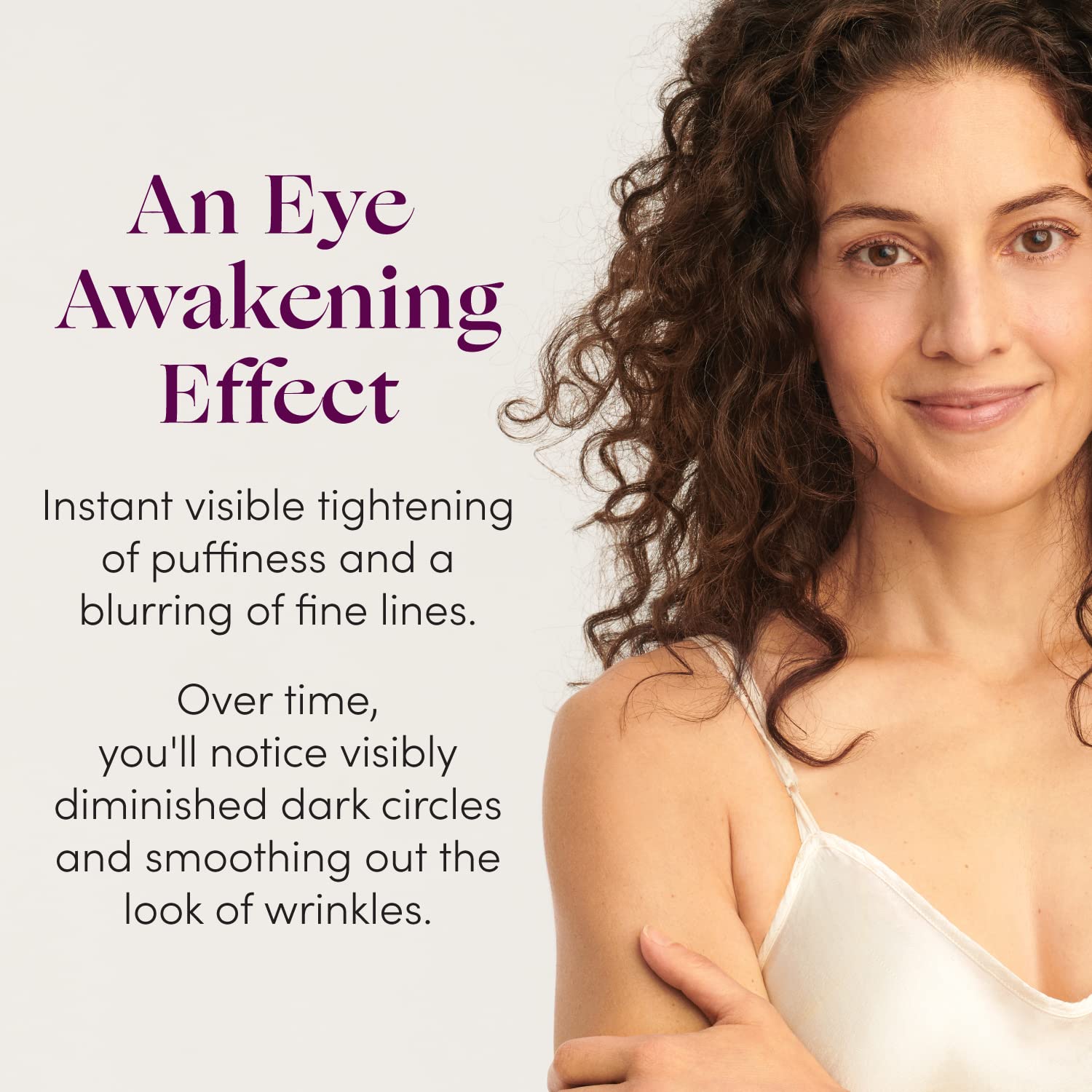 Womaness Eye Opener Anti-Aging Hydrating Under Eye Cream 15ml with Hyaluronic Acid - Image 3
