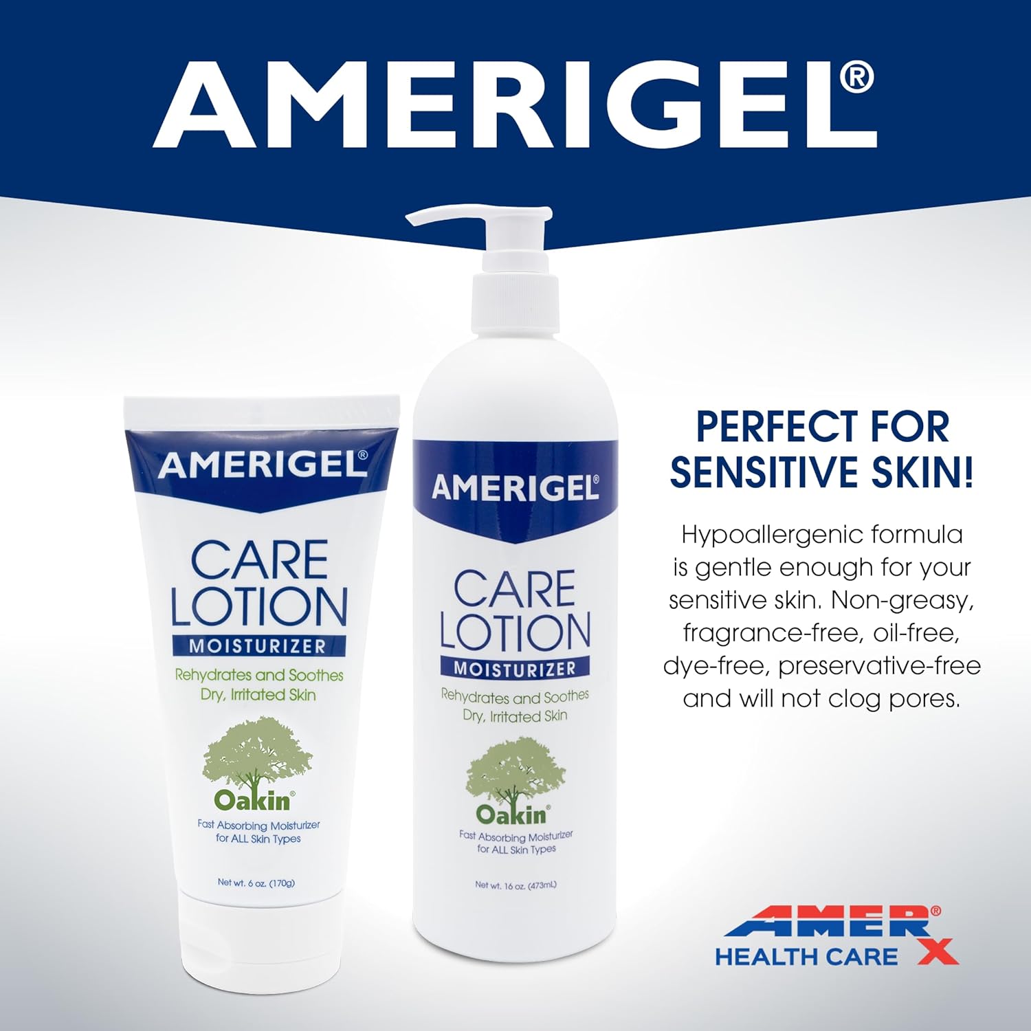 AMERIGEL Care Lotion 6 oz Hypoallergenic Moisturizer for Diabetic and Dry Skin - Image 5