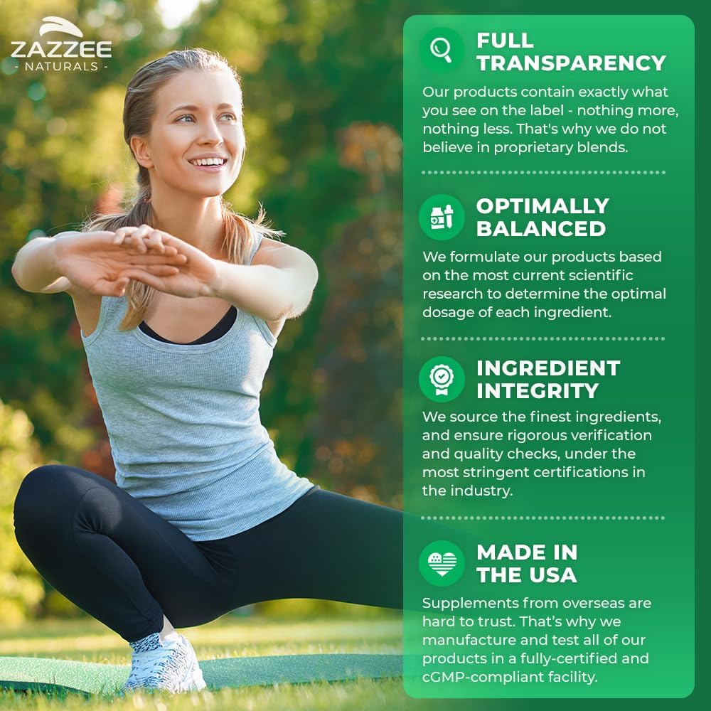 Zazzee Extra Strength Saw Palmetto 20:1 Extract, 6000 mg Strength, 40% Fatty Acids, 120 Vegan Capsules, 4 Month Supply, Concentrated and Standardized 20X Extract, Non-GMO, All-Natural, Made in the USA - Image 6