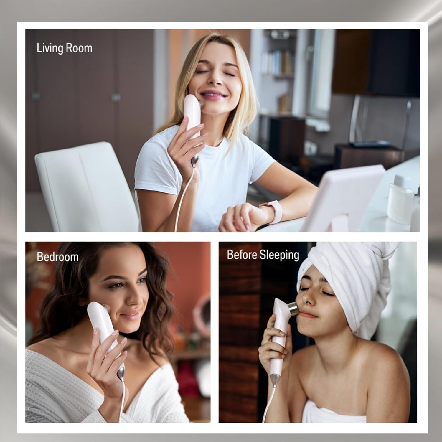Double Effect 5-in-1Skin Firming Facial Device, Professional Home Beauty Device for Face and Body, 2025 New Upgrade 5 Energy Levels - Salon Results - Image 8