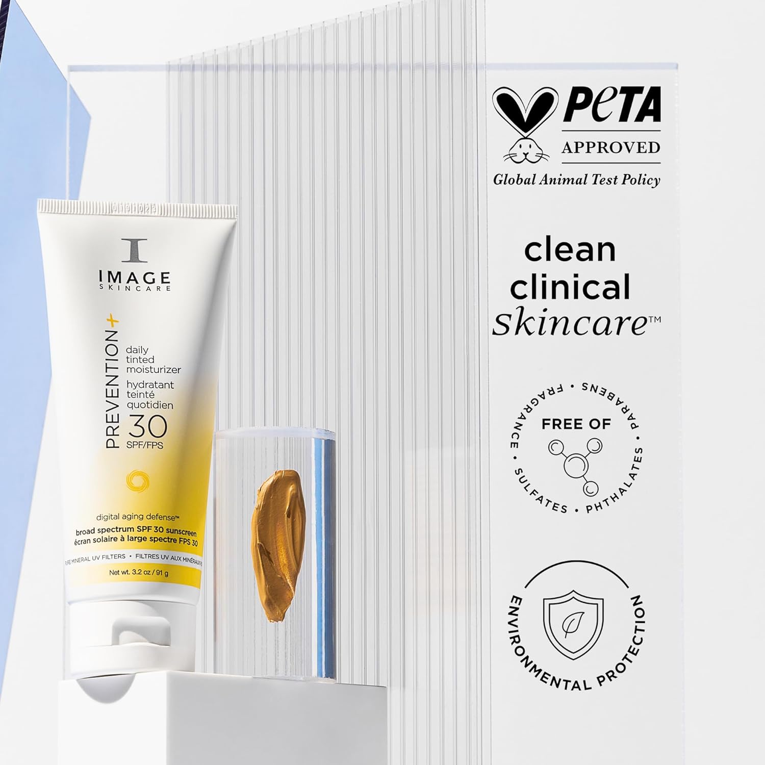 IMAGE Skincare Prevention+ Daily Tinted Moisturizer SPF 30 Sunscreen 3.2oz Natural Finish No White Cast - Image 6