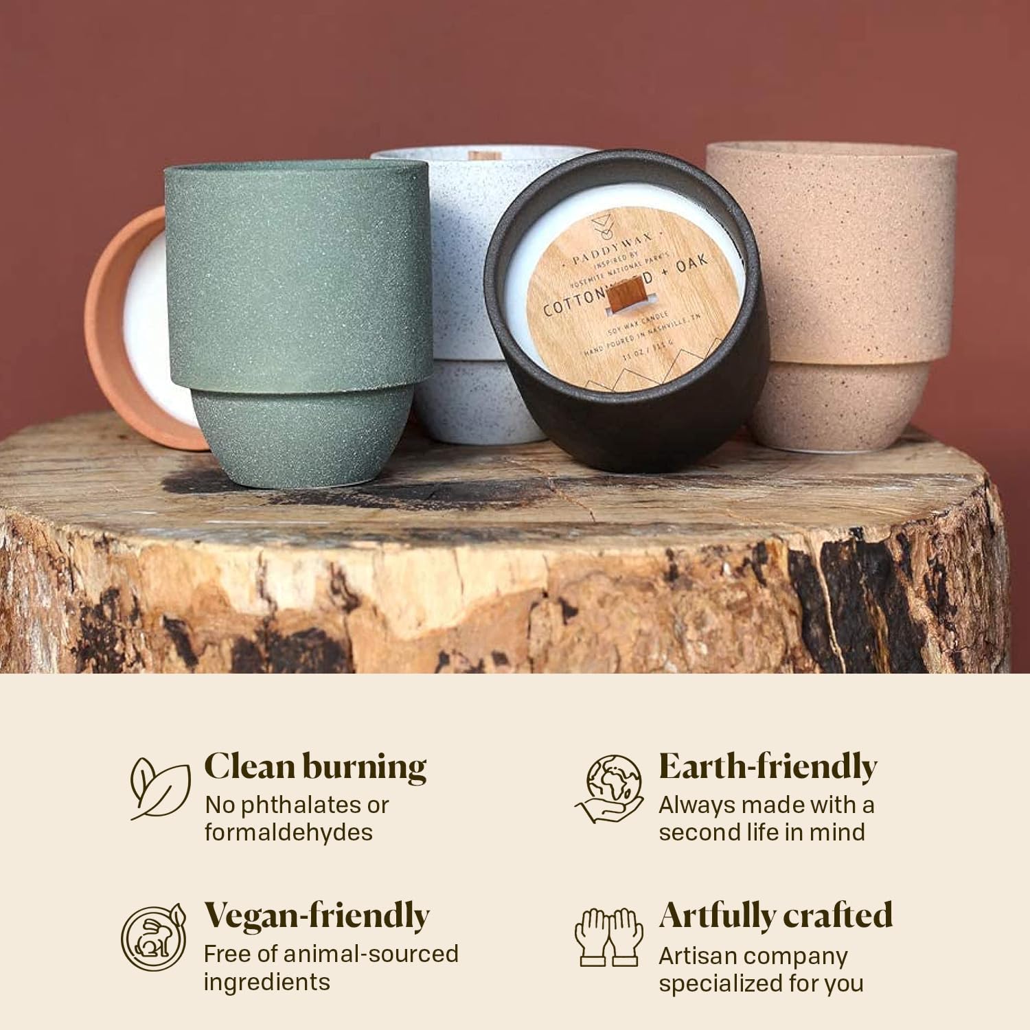 Paddywax National Parks Artisan Soy Wax Scented Candle Made in the USA, 11-Ounce Textured Ceramic Jar, Yosemite - Image 6