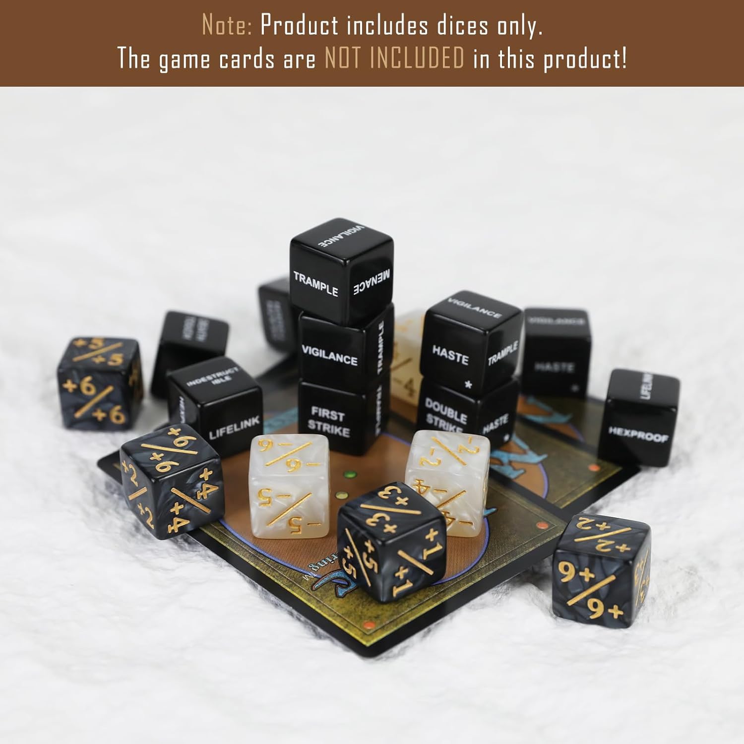 50 Piece MTG Dice Set for Magic Cards with Ability Keywords Counters and Buff Tokens - Image 6