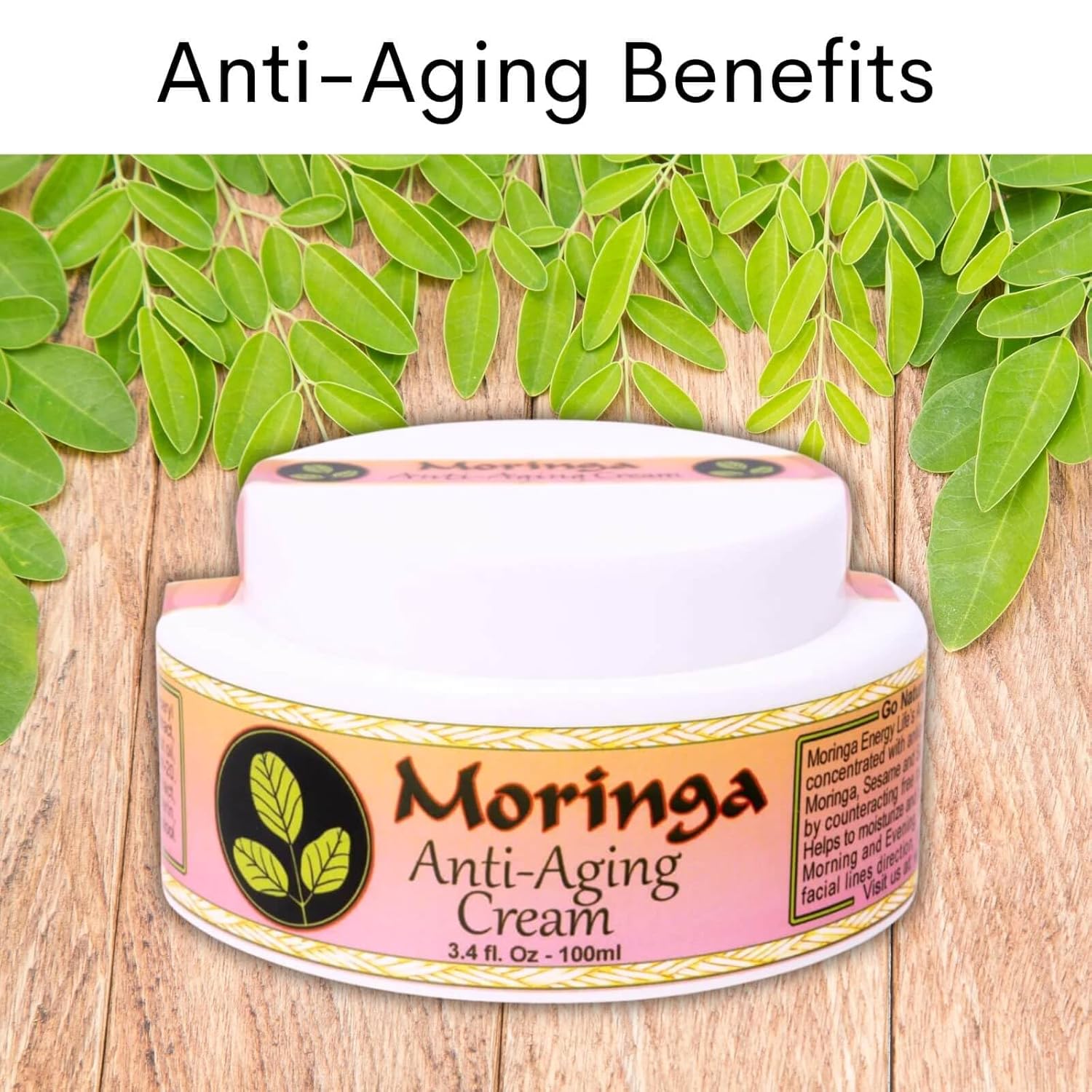 Moringa Anti Aging Cream 13 Natural Herbs with Antioxidants 3.4 oz - Image 6