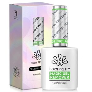 BORN PRETTY Magic Gel Nail Polish Remover with New Upgraded Gentle Formula,Faster & Easier & Cleaner & Safer Professional Nail Polish Remover In 3-5 Minutes,No Need for Foil Soaking Or Wrapping