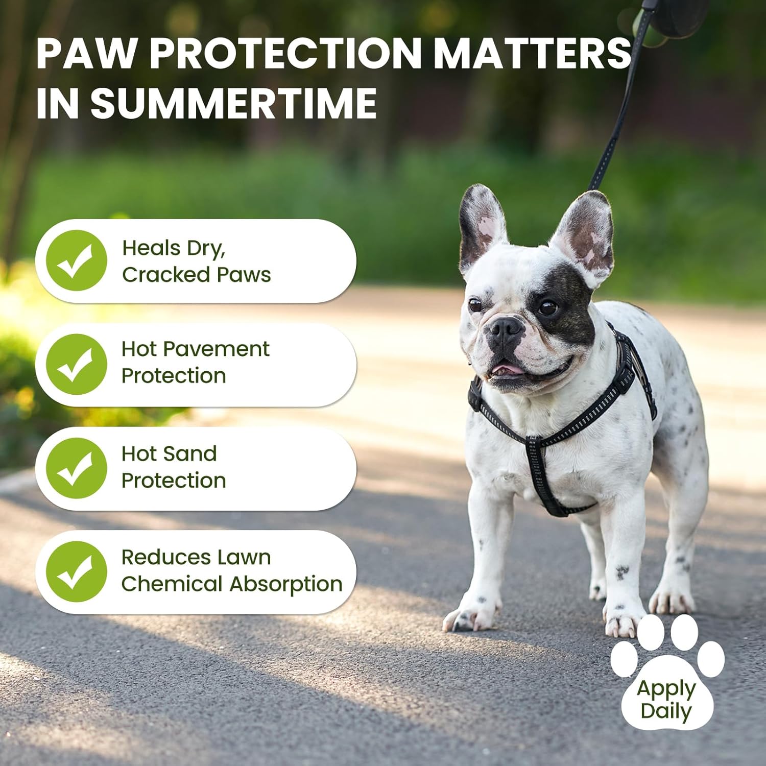 Lick-Safe Dog Paw & Nose Balm with Coconut Oil | All-Natural Paw Cream & Wax for Dry, Cracked Pads & Snouts| Cat Moisturizer & Soother, Nose Butter for Bulldogs| Horse Hoof Care (60 g /2.1 oz) - Image 7