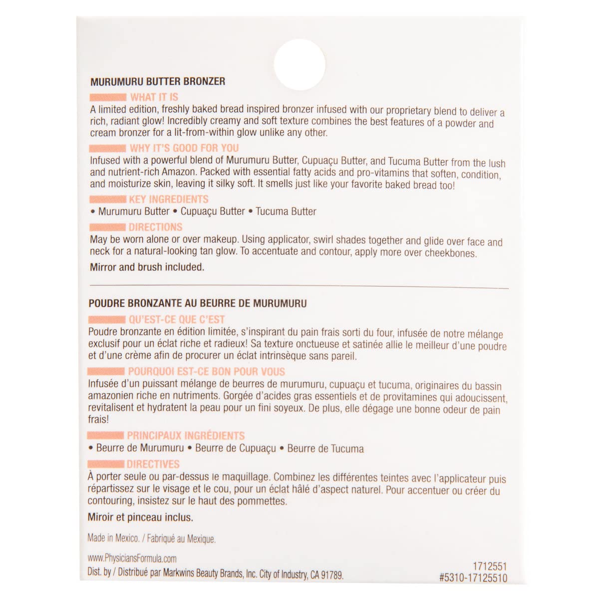 Physicians Formula Murumuru Bread & Butter Bronzer Baked, Moisturizing, Silky All-Day Glow, Dermatologist Tested, Hypoallergenic, Vegan & Cruelty-Free - Image 5