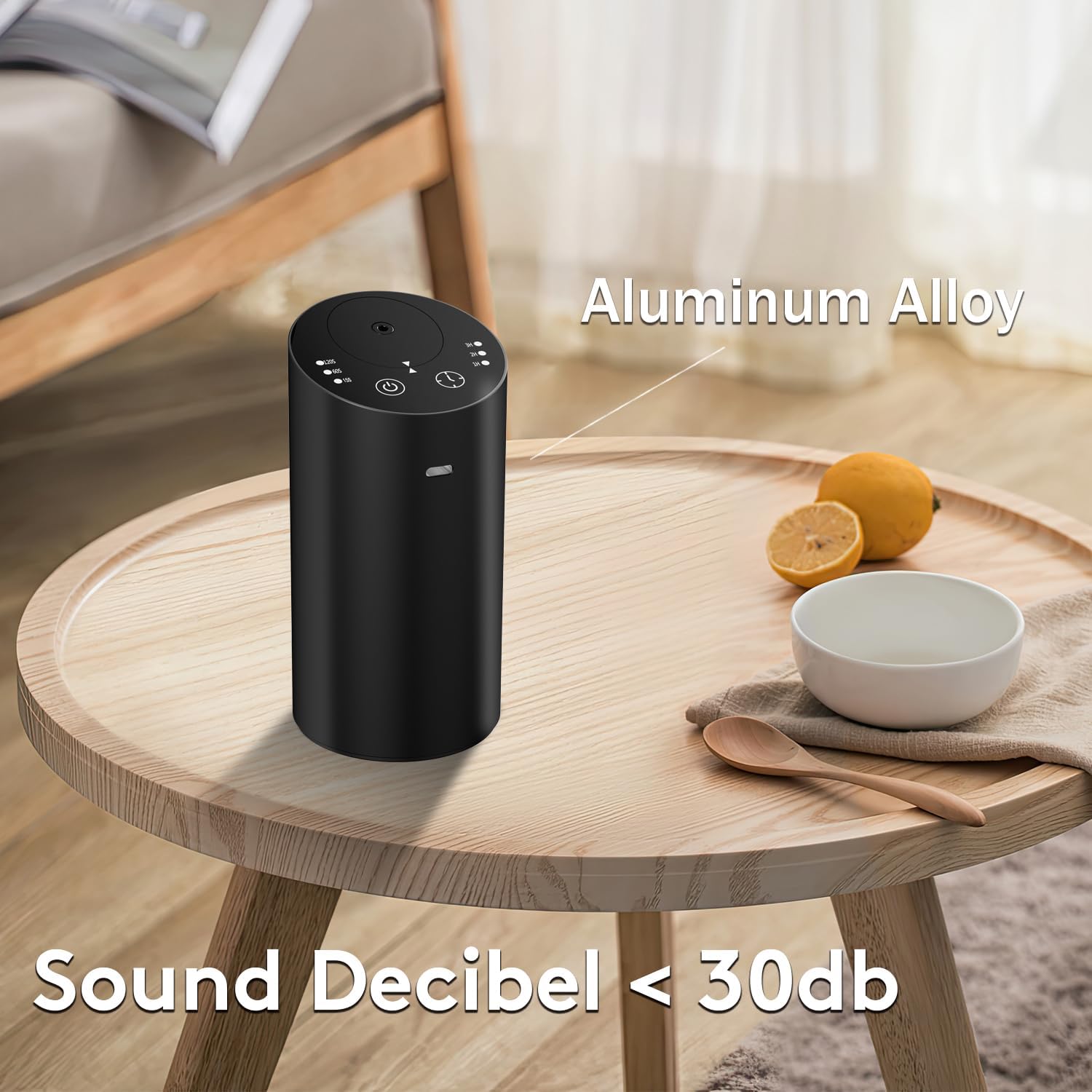 Waterless Car Diffuser, Waterless Diffusers for Essential Oils with Timer & No Leakage Tech, Super Quiet Cordless Aromatherapy Essential Oil Diffuser Battery Operated for Car, Room, Office - Image 7