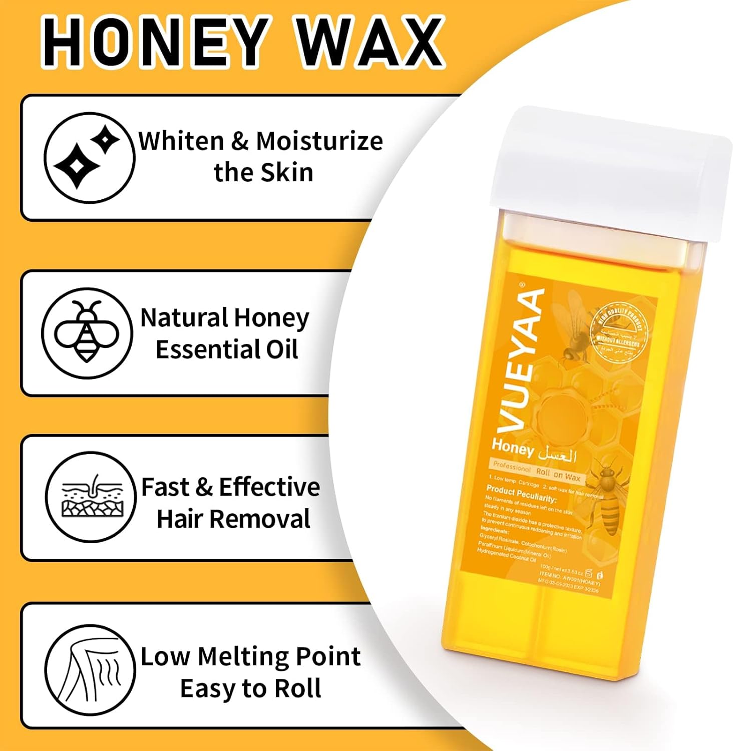 Digital Roll on Wax Kit, Wax Roller Kit for Hair Removal, Waxing Kit for Women, At Home Hair Removal Kit for Larger Areas of the Body, Great Gifts for Women - Image 3