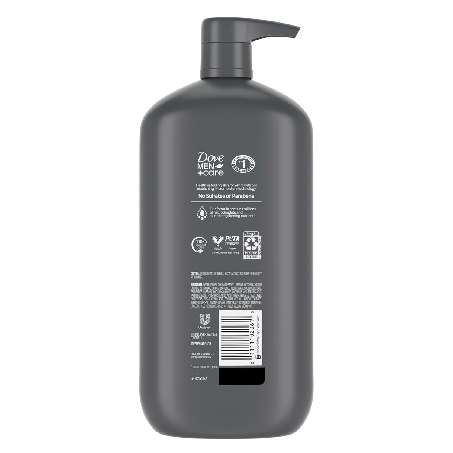 Dove Men+Care Body and Face Wash Hydrating Clean Comfort Men's Body Wash with 24-Hour Nourishing Micromoisture Technology 30 oz - Image 2