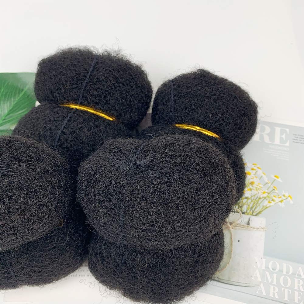New 4 Bundles 8 Inch Tight Afro Kinky Human Hair for Dreadlocks Natural Black Soft Texture - Image 7
