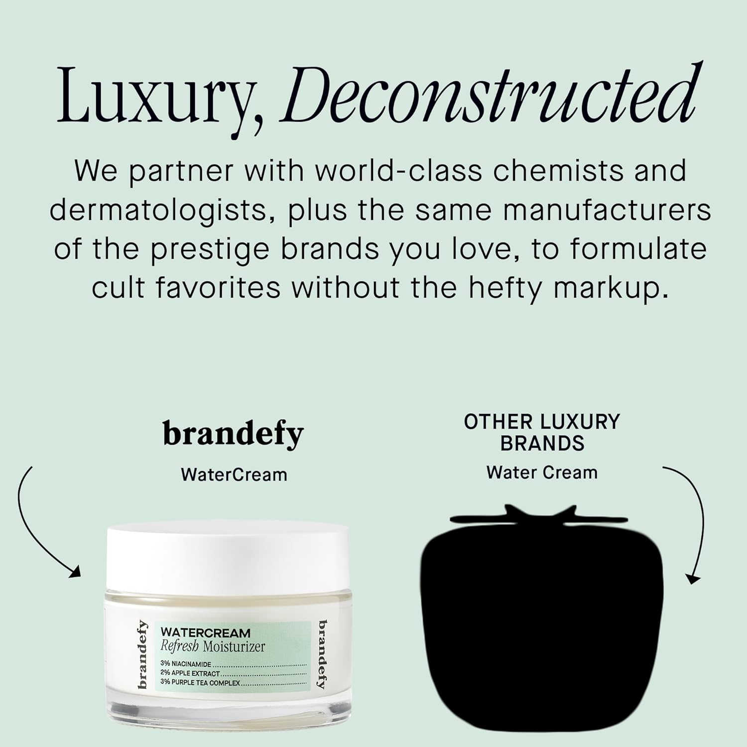 Brandefy Water Cream Refresh Moisturizer - Lightweight, Pore-Refining Hydration Burst for Smooth, Super Hydrated Skin, Daily Face Moisturizer, Made in US (1.6 Oz) - Image 4