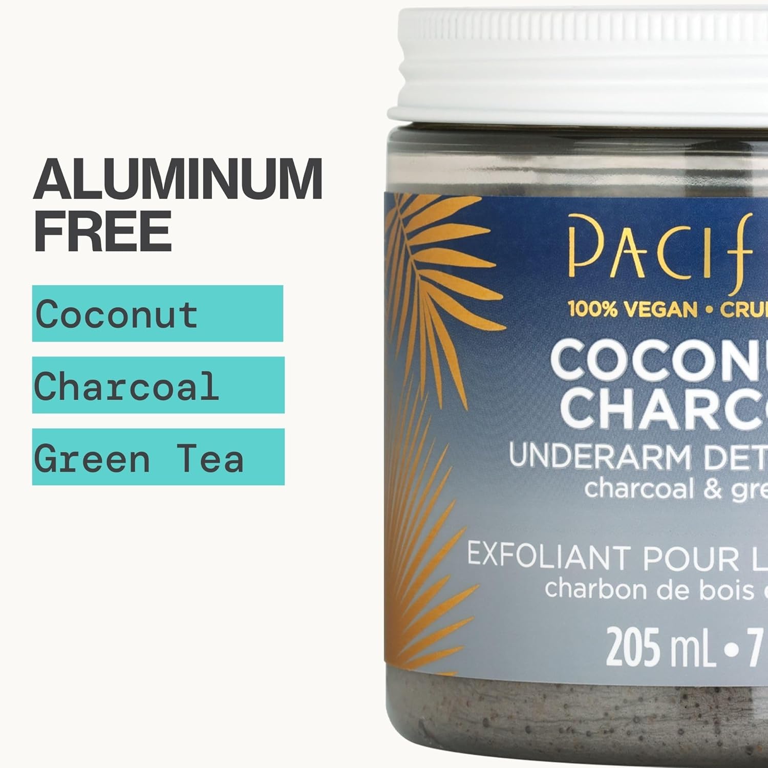 Pacifica Underarm Body Scrub - Armpit Detox Coconut & Charcoal Deodorant– Exfoliating & Nourishing for Natural Deodorant Users – Aluminum-Free & Safe for Sensitive Skin, Vegan & Cruelty-Free, 7 fl oz - Image 5