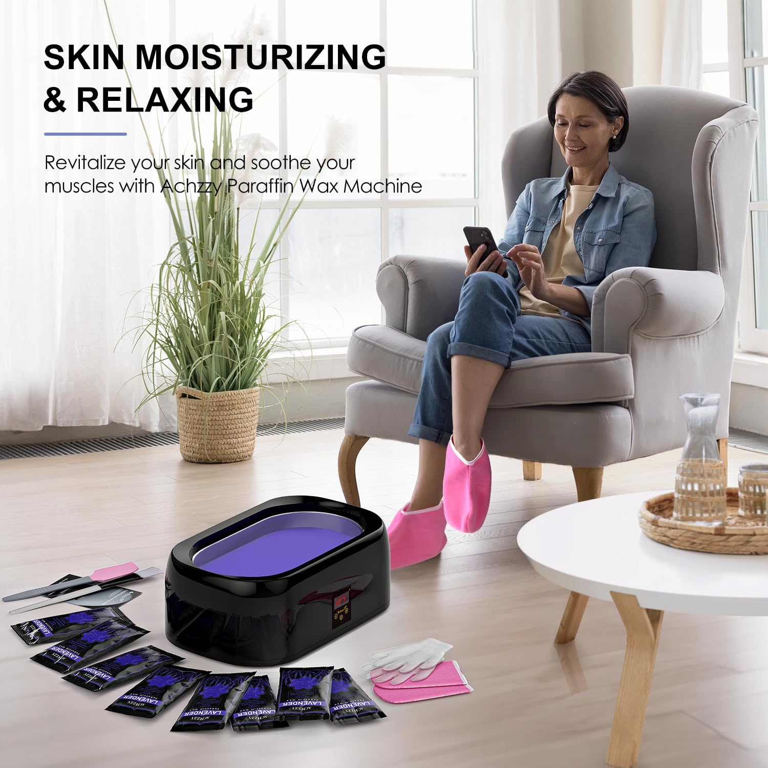 4000ml Professional Paraffin Wax Warmer Machine for Hands and Feet with 200W Heater and LED Control - Image 7