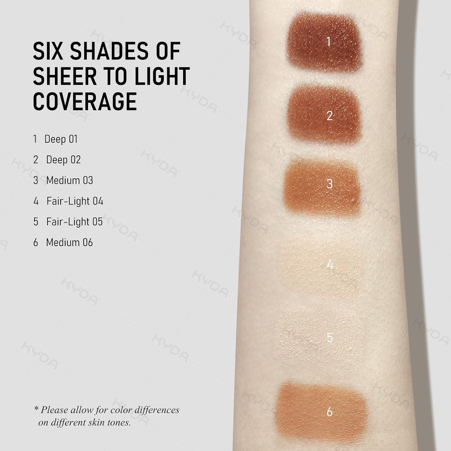 KYDA Tinted Moisturizer Stick, Solid Serum for Boost Skin Tint, Tinted Foundation Stick, Solid Beauty Balm for Contour Concealer, Sheer to Light Cover, Lightweight Blendable, 02 - Image 6