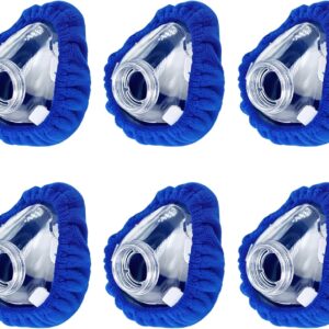 NATAKU 6-Pack Large CPAP' Mask Liners Complitable for Resmed F20 Full Face Mask Cushions, Ultra-Soft Micro-Fleece Reduces Air Leaks & Pressure Marks, Reusable Mask Covers, Breathable for All-Night