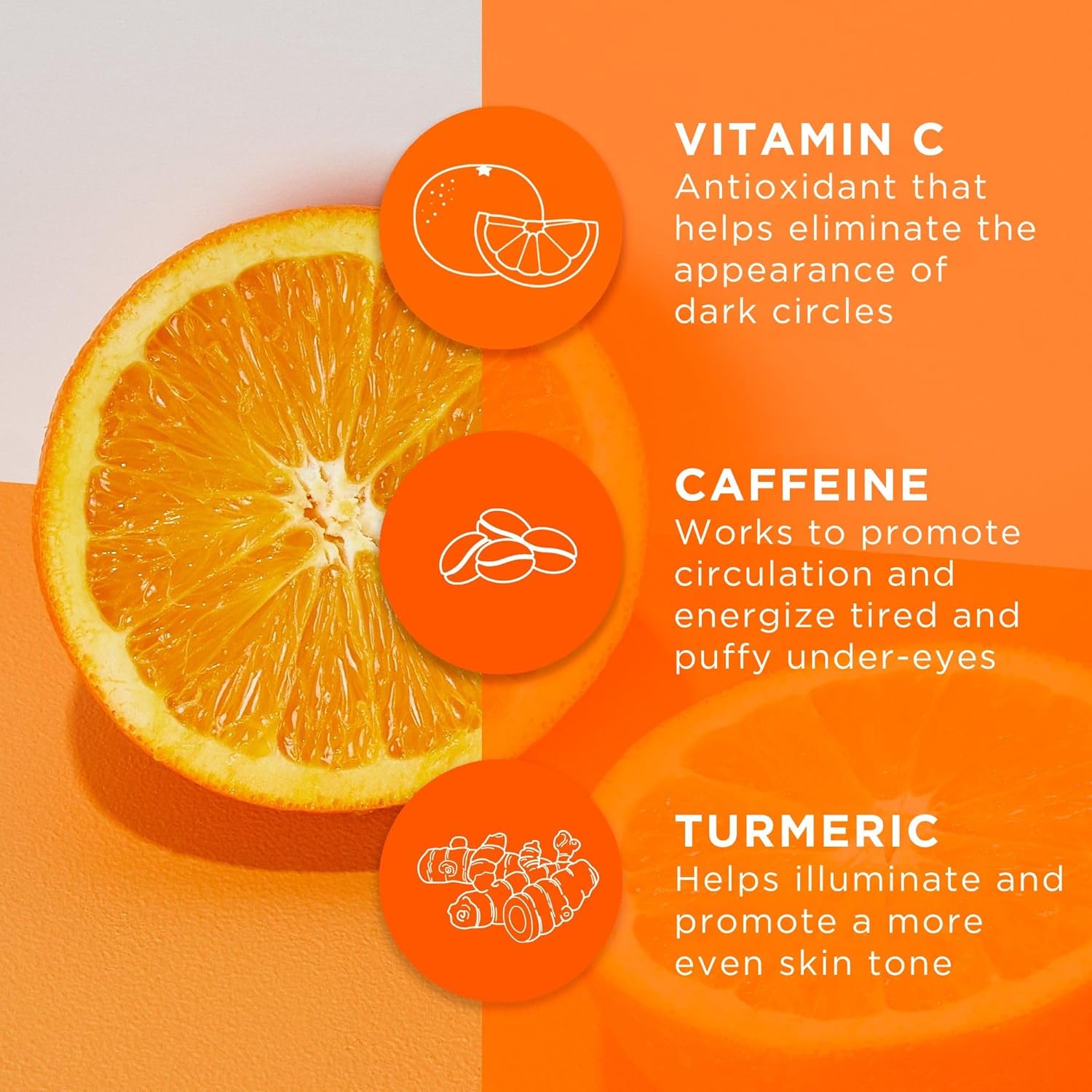 Andalou Naturals Luminous Eye Serum, Illuminating Eye Cream for Dark Circles and Puffiness, Vitamin C, Caffeine & Goji Glycopeptides for a Rejuvenated, Refreshed, Tighter Appearance, 0.6 Ounce - Image 6