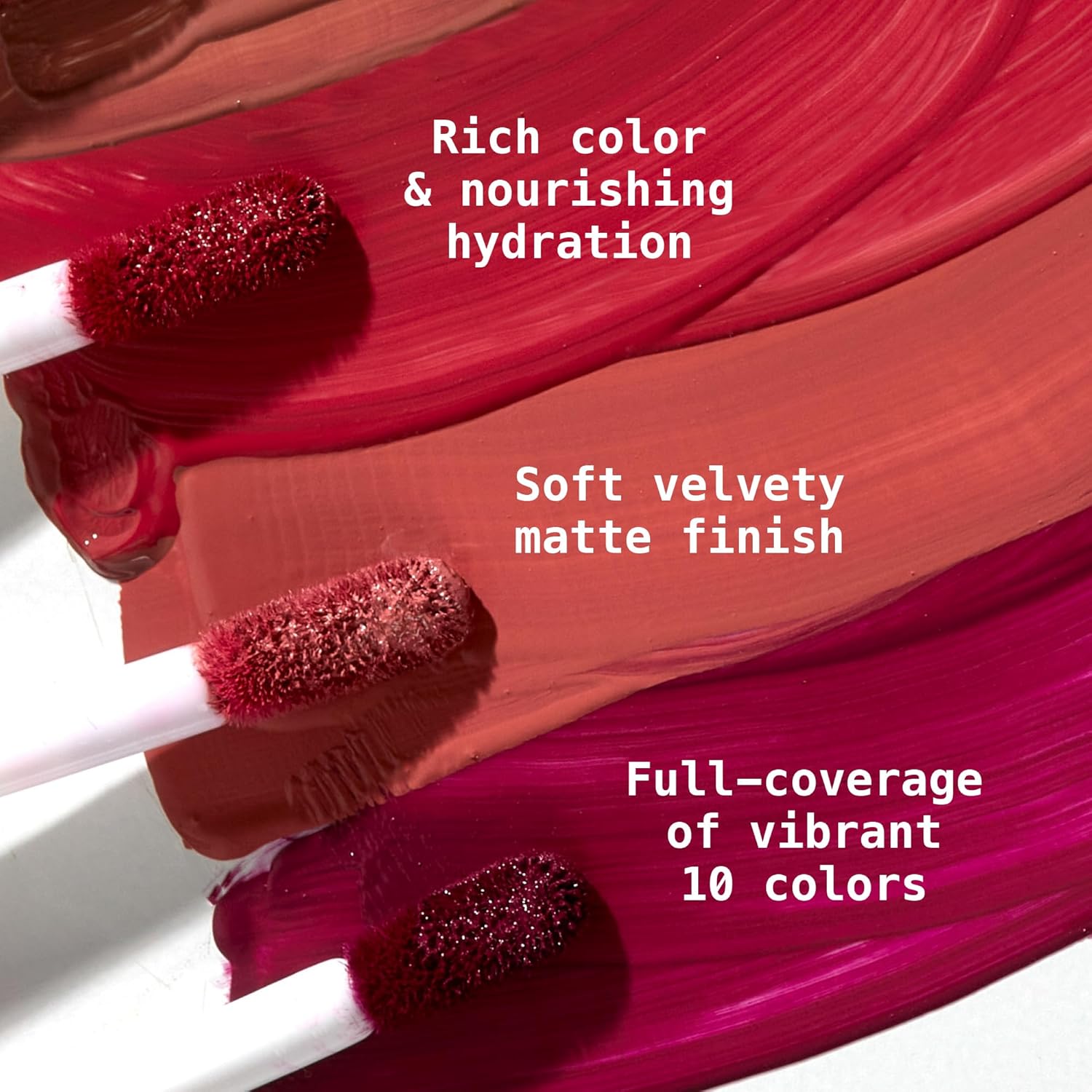 Ruby Kisses Velvet Lip Cream, Matte Finish Lipstick, Rich Color, Long Lasting Lip Stain, Lightweight, Nourishing, Hydration, High Pigment Lip Tint (SCARLET ROUGE) - Image 3