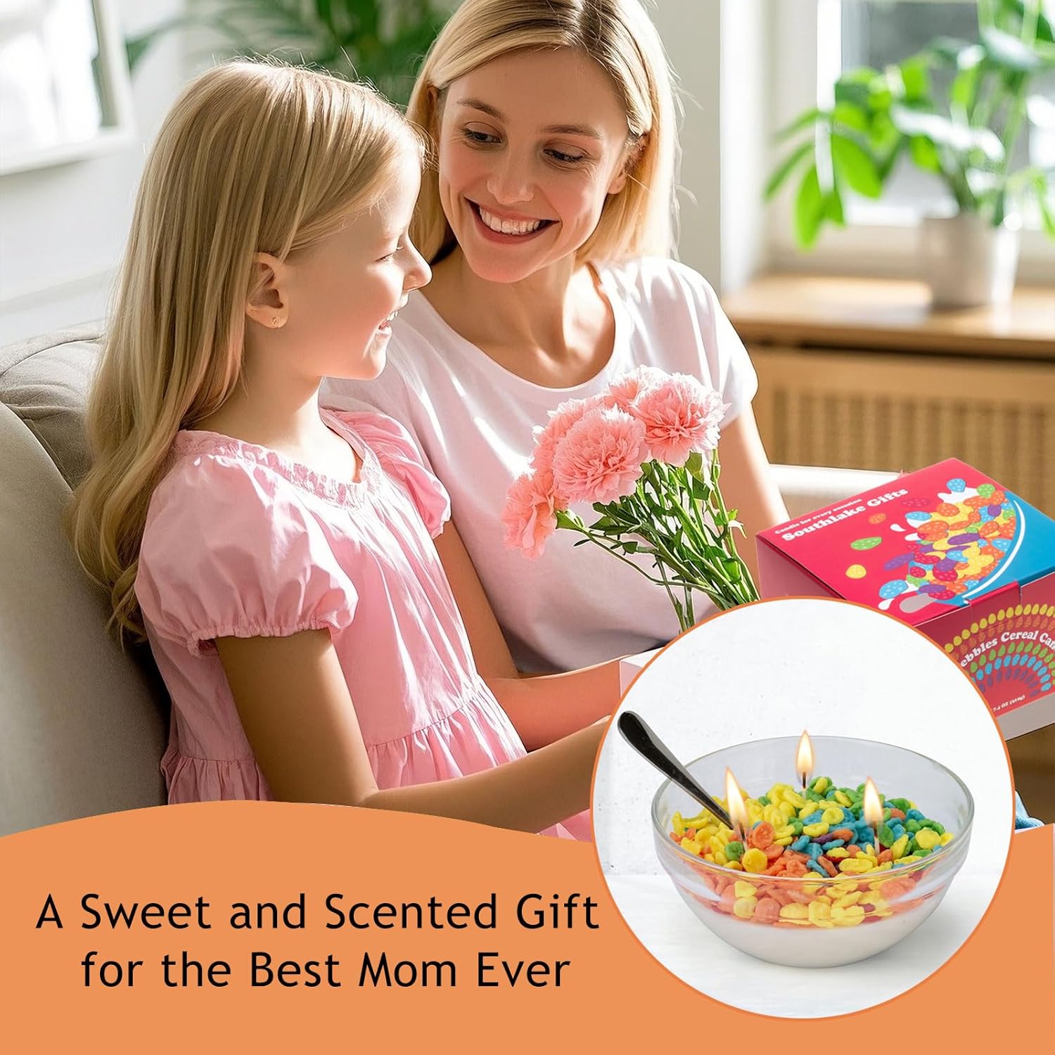 Fruity Cereal Bowl Candle with Spoon 3 Wick Soy Wax Cute Breakfast Decor Gift - Image 7