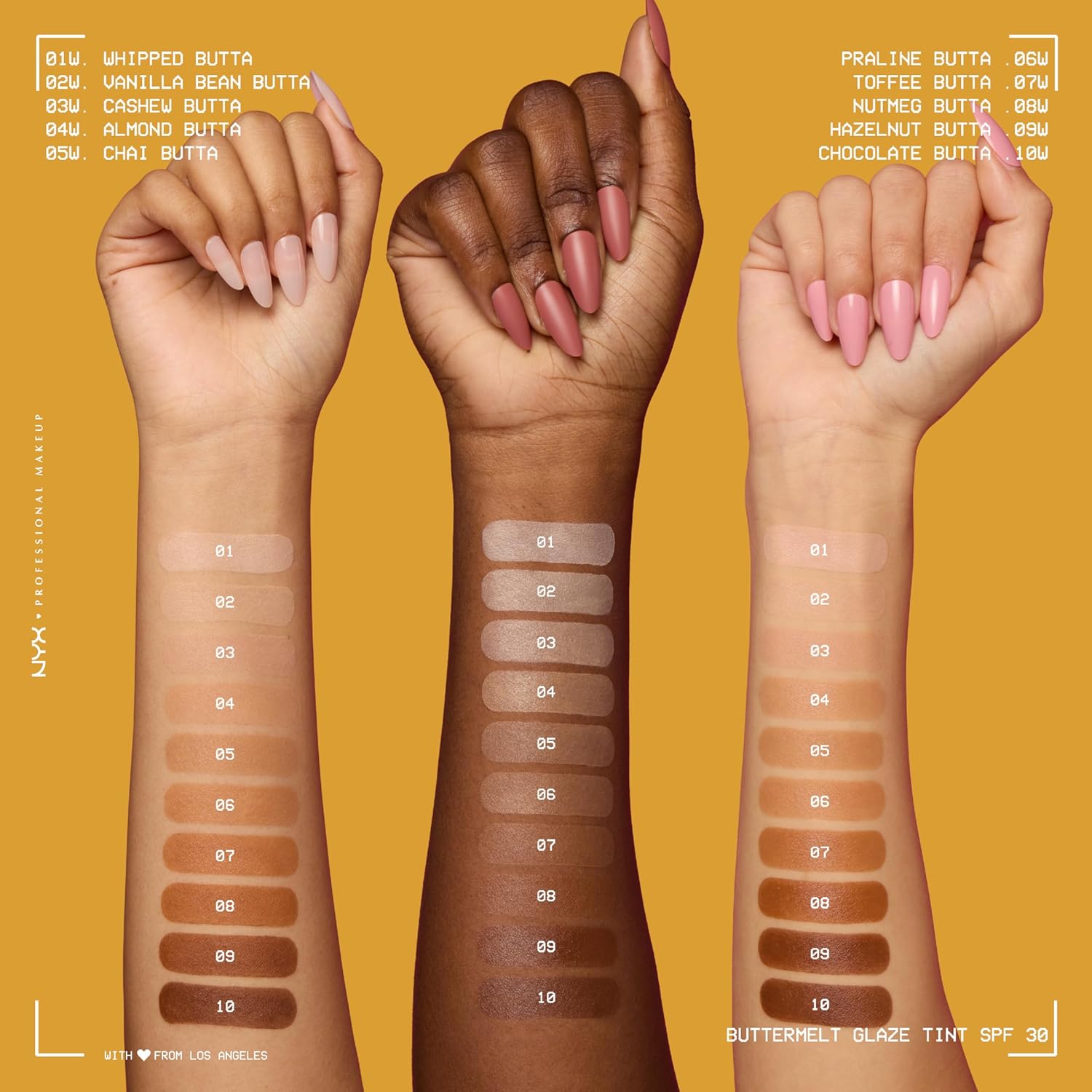 NYX Professional Makeup Buttermelt Glaze Soft Glow Skin Tint SPF 30 02 Vanilla Bean Butta - Image 8