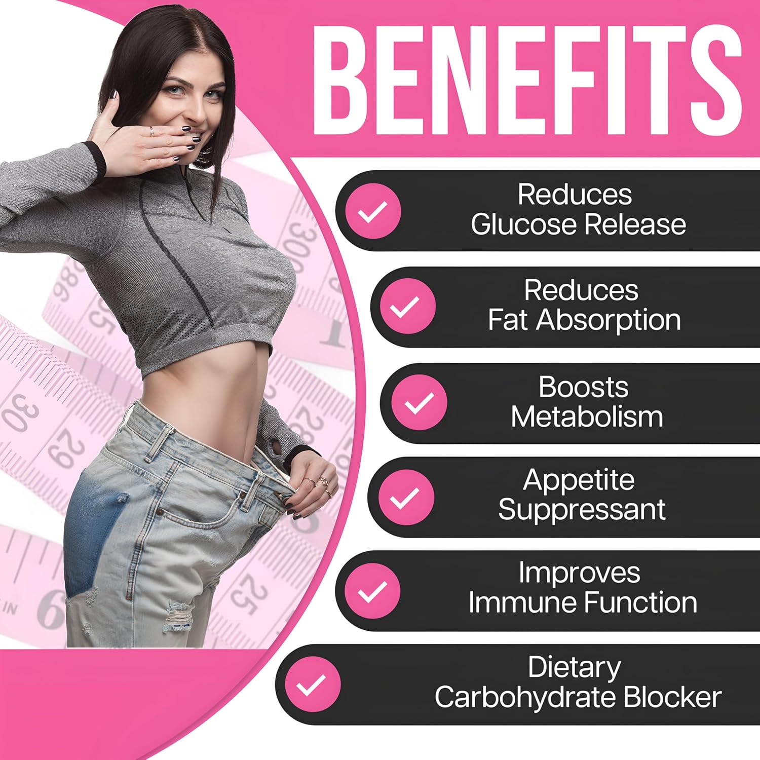 Women's Night Time Fat Burner with Carb Blocker and Appetite Suppressant, 60 Capsules - Image 4