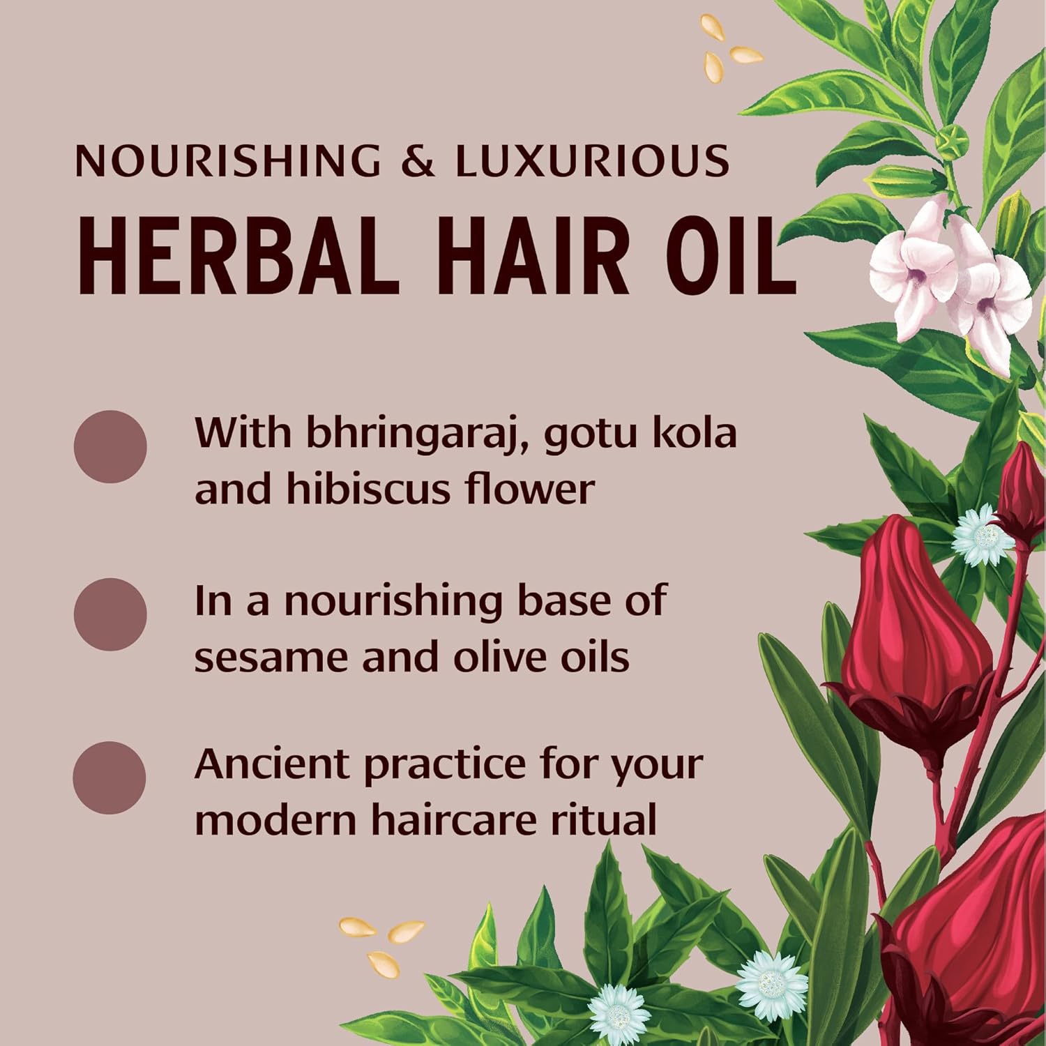 Banyan Botanicals Organic Herbal Hair Oil 24 oz Nourishes and Supports Hair Growth - Image 3
