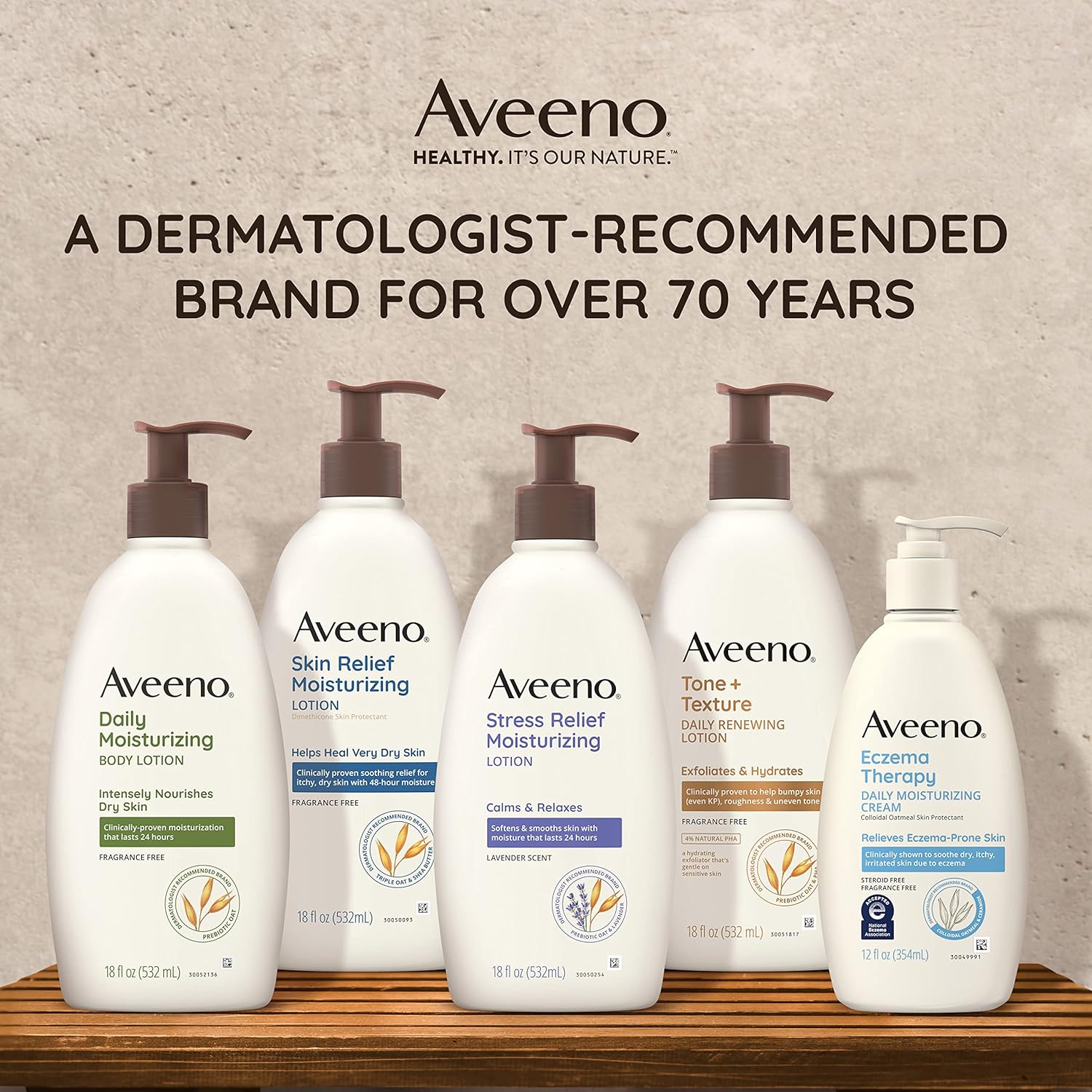Aveeno Daily Moisturizing Lotion 18 oz Two Pack Paraben-Free Gentle Formula - Image 8