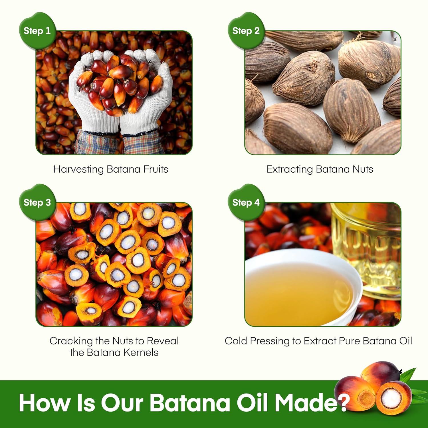 Pure Raw Batana Oil for Hair Growth 4 Fl Oz - Dr Sebi Organic & Natural Honduras Formula - Image 8