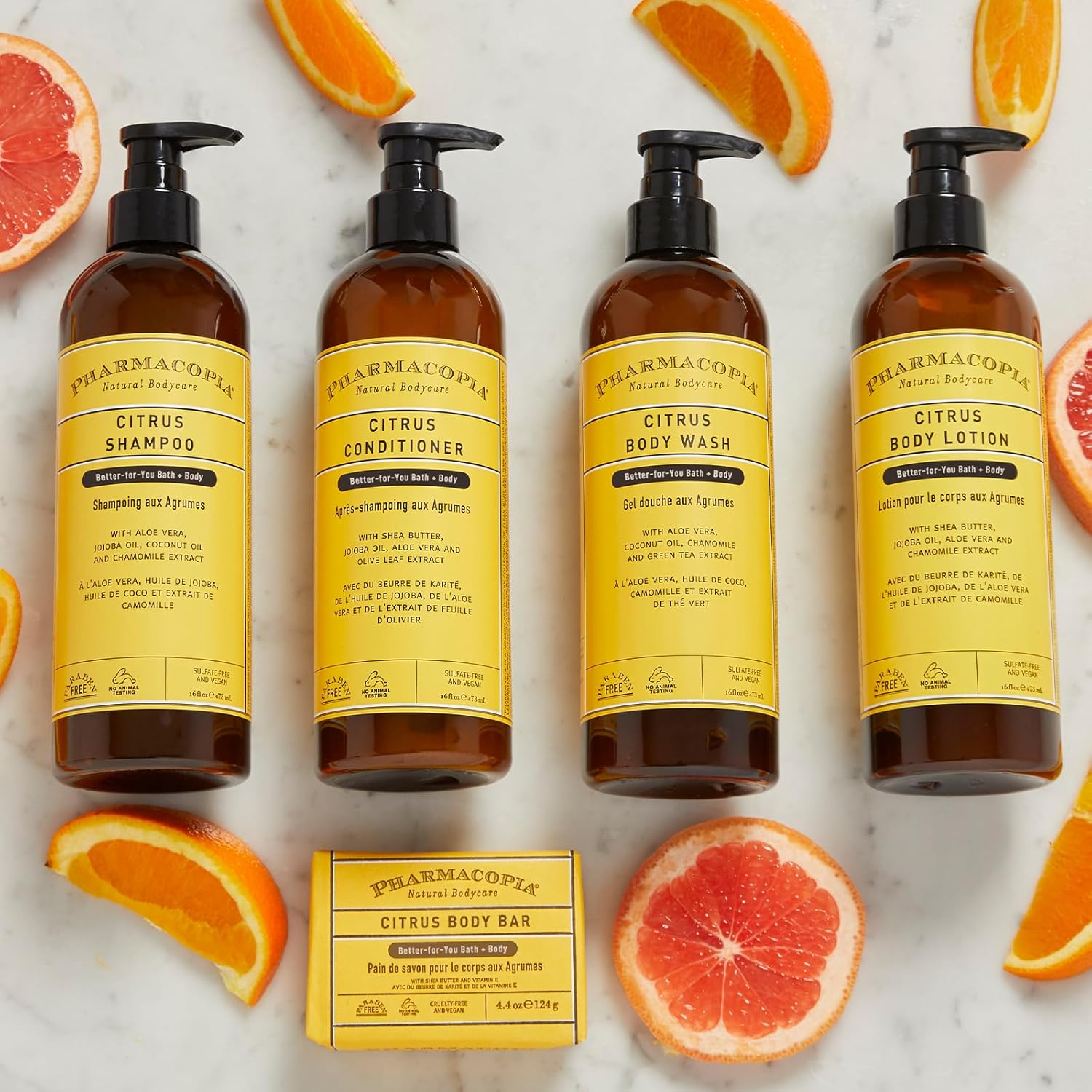 Pharmacopia Citrus Body Lotion - Hydrating Natural Moisturizer with Aromatherapy Benefits - Cruelty-Free Vegan Skin Care - Shea Butter, Aloe Vera, and Jojoba Oil - Lotion for Dry Skin, 16 oz - Image 8