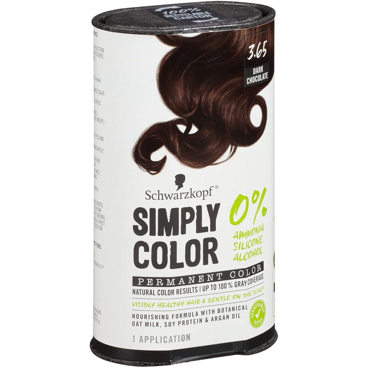 Schwarzkopf Simply Color Hair Color 3.65 Dark Chocolate Brown, 1 Application - Permanent Hair Dye for Healthy Looking Hair without Ammonia or Silicone, Dermatologist Tested, No PPD & PTD - Image 9