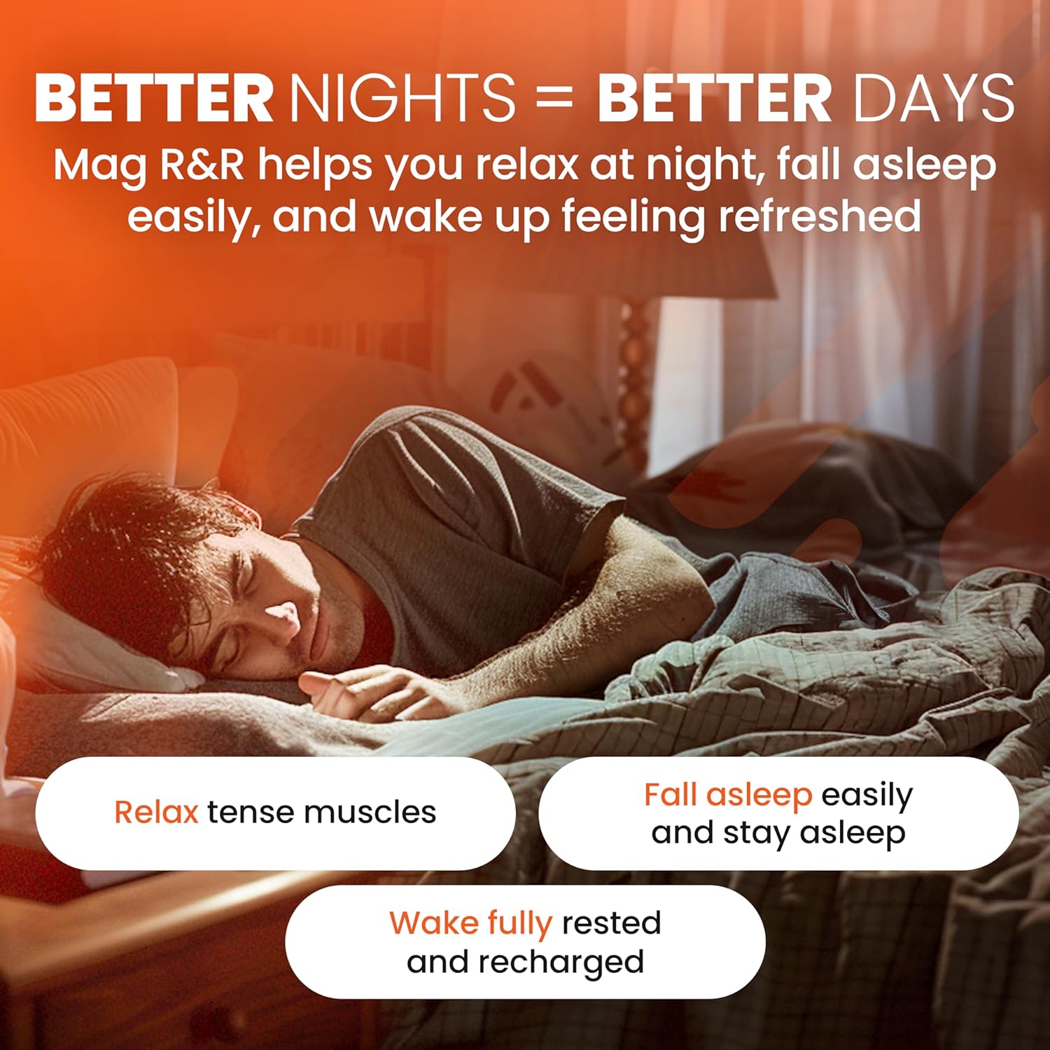 SaltWrap Mag R&R - Nighttime Muscle Cramps Support, Natural Sleep Support for Adults with Magnesium Glycinate for Muscle Spasm and Leg Cramps Relief, 90 Capsules - Image 5