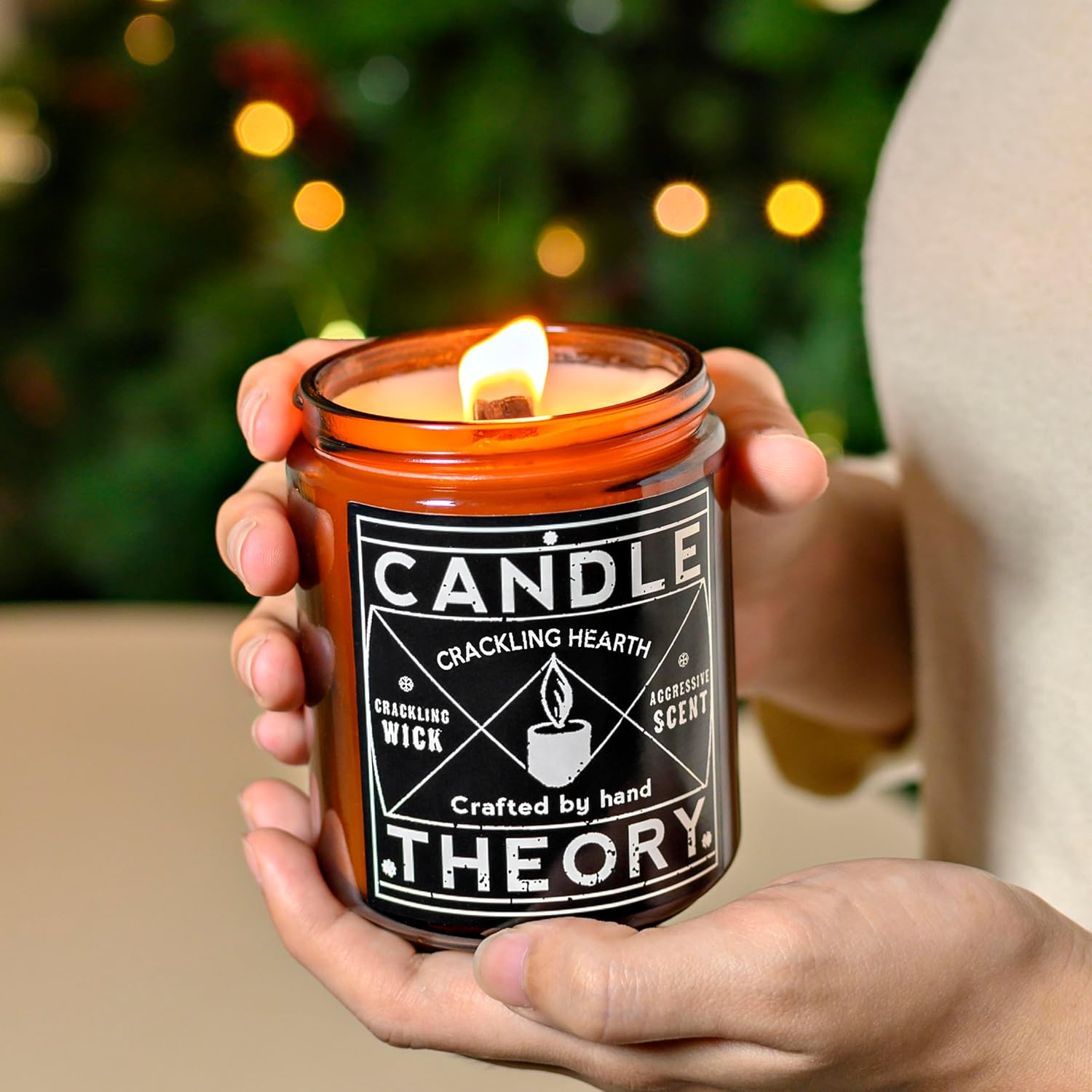 Candle Theory Crackling Hearth Scented Candle for Men - 7.6 Ounce, Bedroom & Home Fragrance - Image 7
