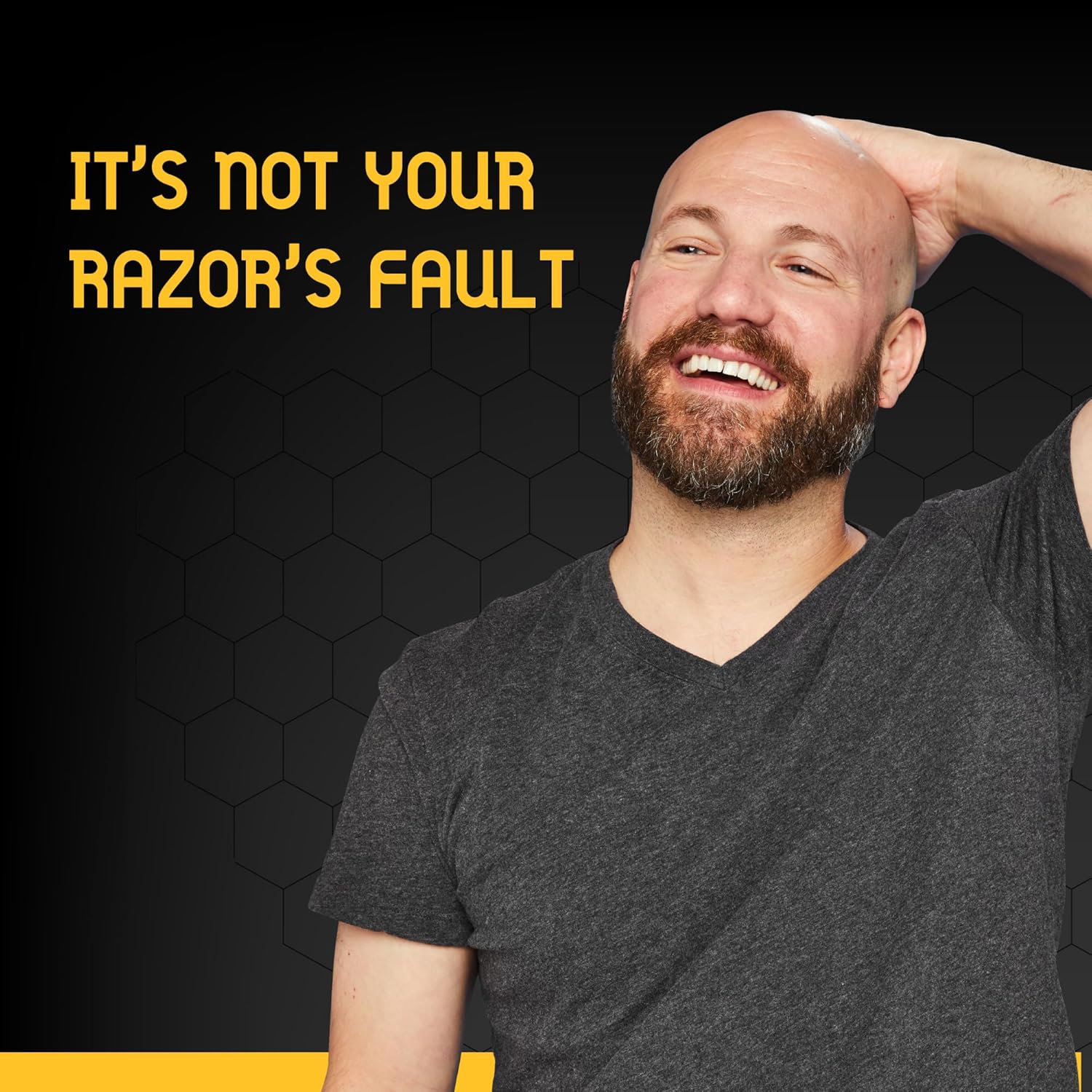 Bee Bald 3-Pack with SHAVE Premium Shaving Cream, HEAL Post-Shave Healing Balm, CLEAN Hydrating Facial Cleanser - Image 6