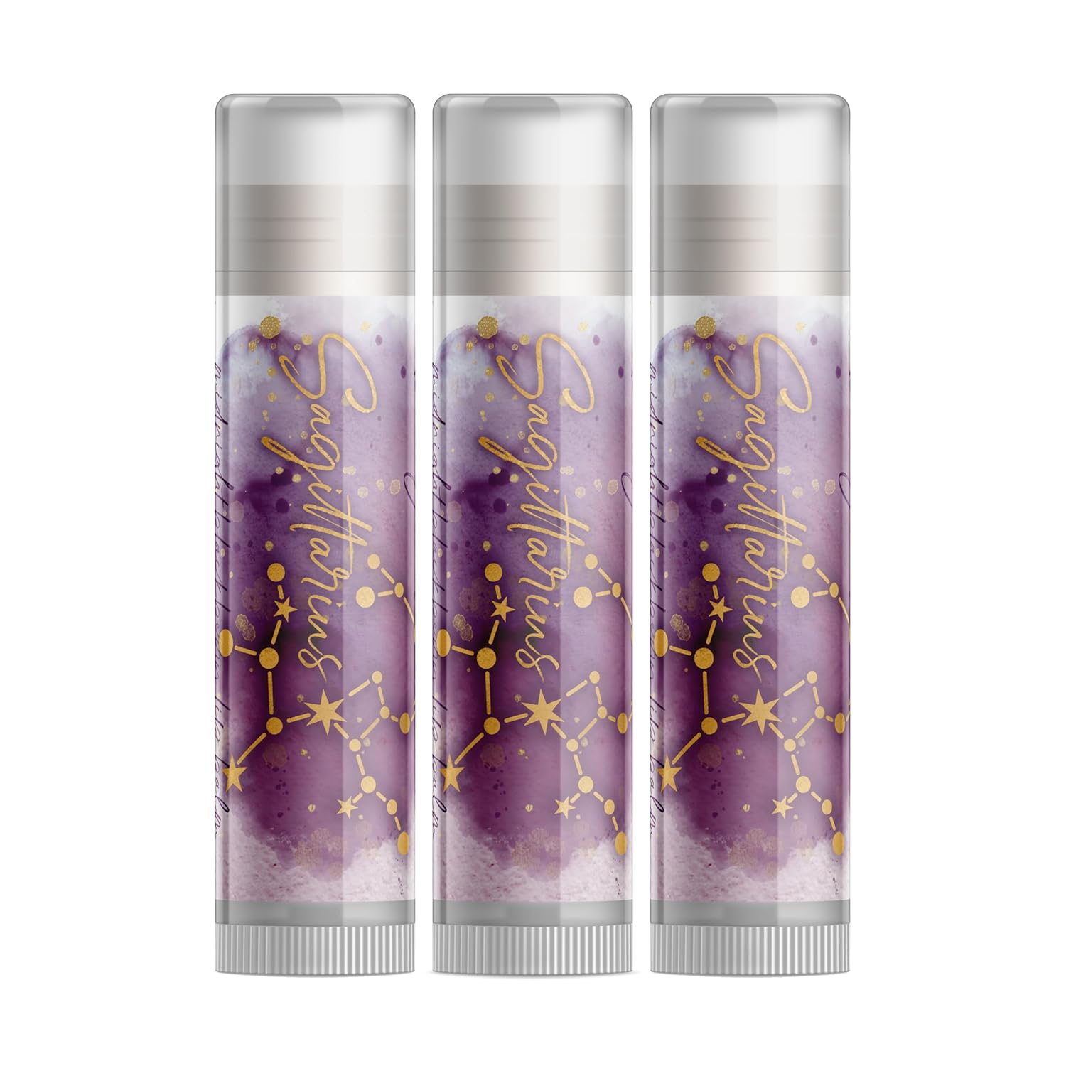 Zodiac Lip Balm - Set of Three - Choose Your Sign (Sagittarius)
