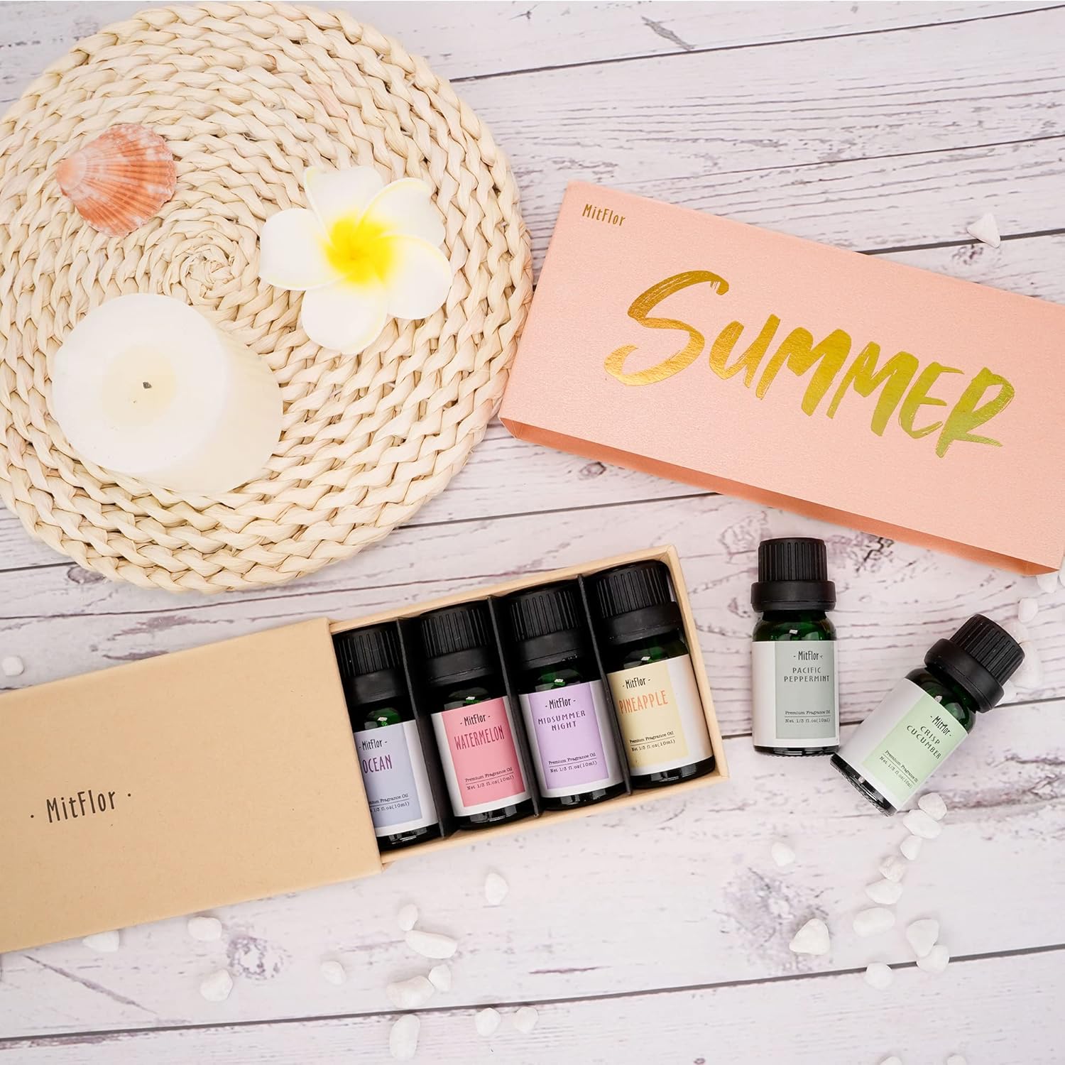 MitFlor Summer Essential Oils Set - 6x10ml for Diffusers, Soap & Candles - Image 4