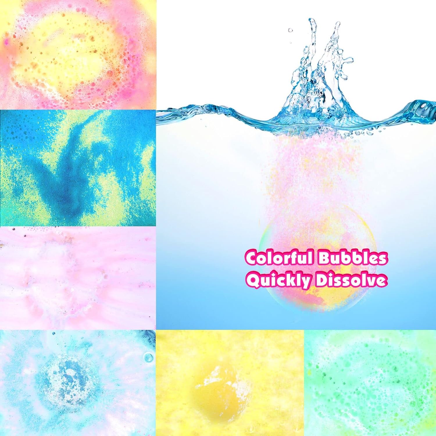 Surprise Inside Bath Bombs for Kids 6 Large Organic Bubble Bombs with Toys Age 4-9 - Image 3