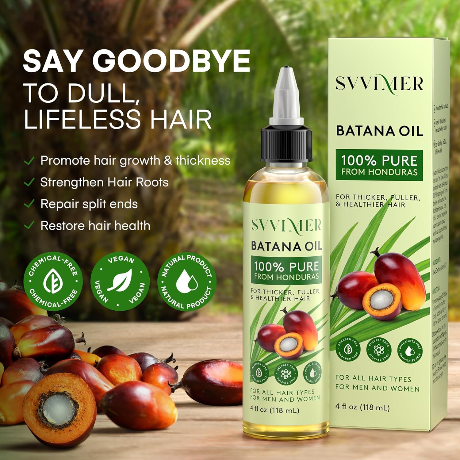 Pure Raw Batana Oil for Hair Growth 4 Fl Oz - Dr Sebi Organic & Natural Honduras Formula - Image 7