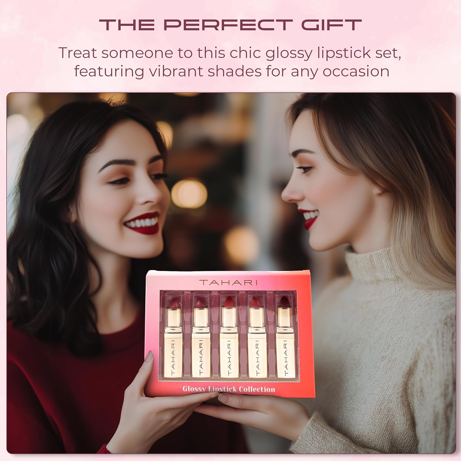 VOTUM Tahari 5-Piece Nude Lipstick Set Matte Cream Pearl Finishes New Condition - Image 6