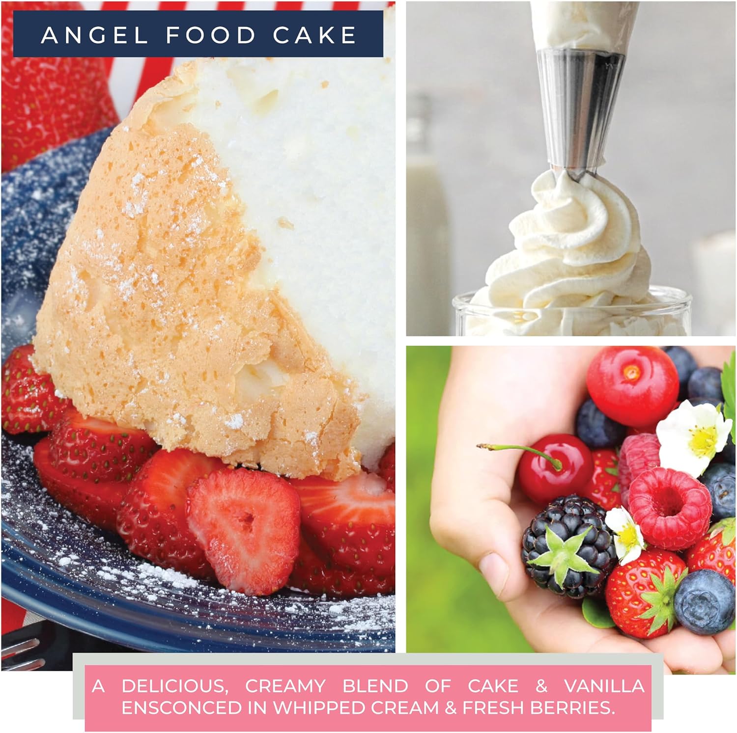 Mama's Angel Food Cake 22oz Scented Jar Candle White - 125 Hour Burn Time - Image 3