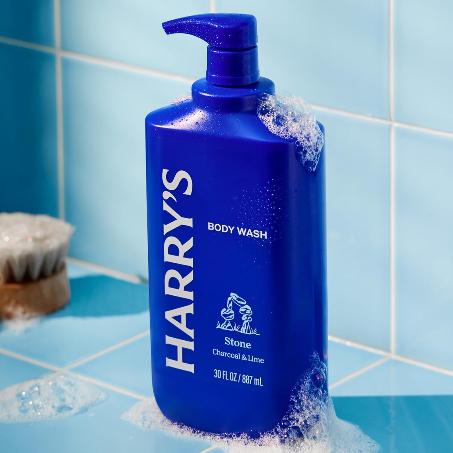 Harry's Men's Body Wash with Pump- Stone - (2 Pack) 30 fl oz - Shower Gel for Men - No Parabens, Sulfates, or Dyes - Image 4