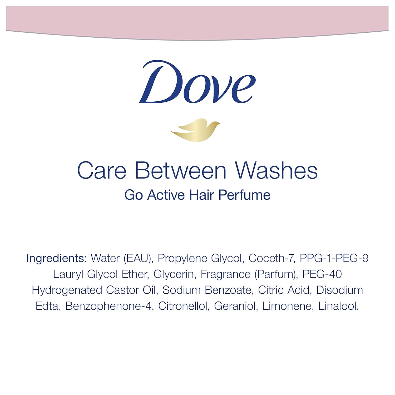 Dove Care Between Washes Hair Perfume Hair Fragrance For Sweat and Odors Go Active Hair Product for 24 Hour Protection 1.7 oz - Image 4
