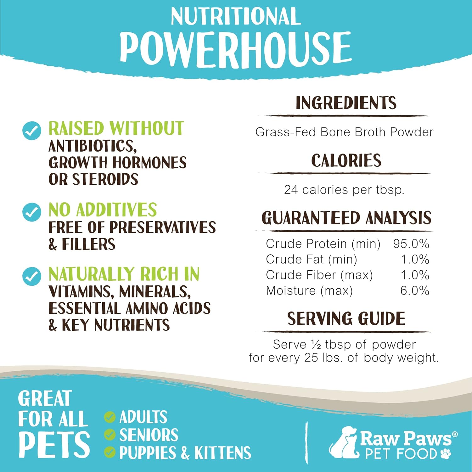 Raw Paws Beef Bone Broth 6-oz Dog and Cat Food Topper for Joint Health - Image 3