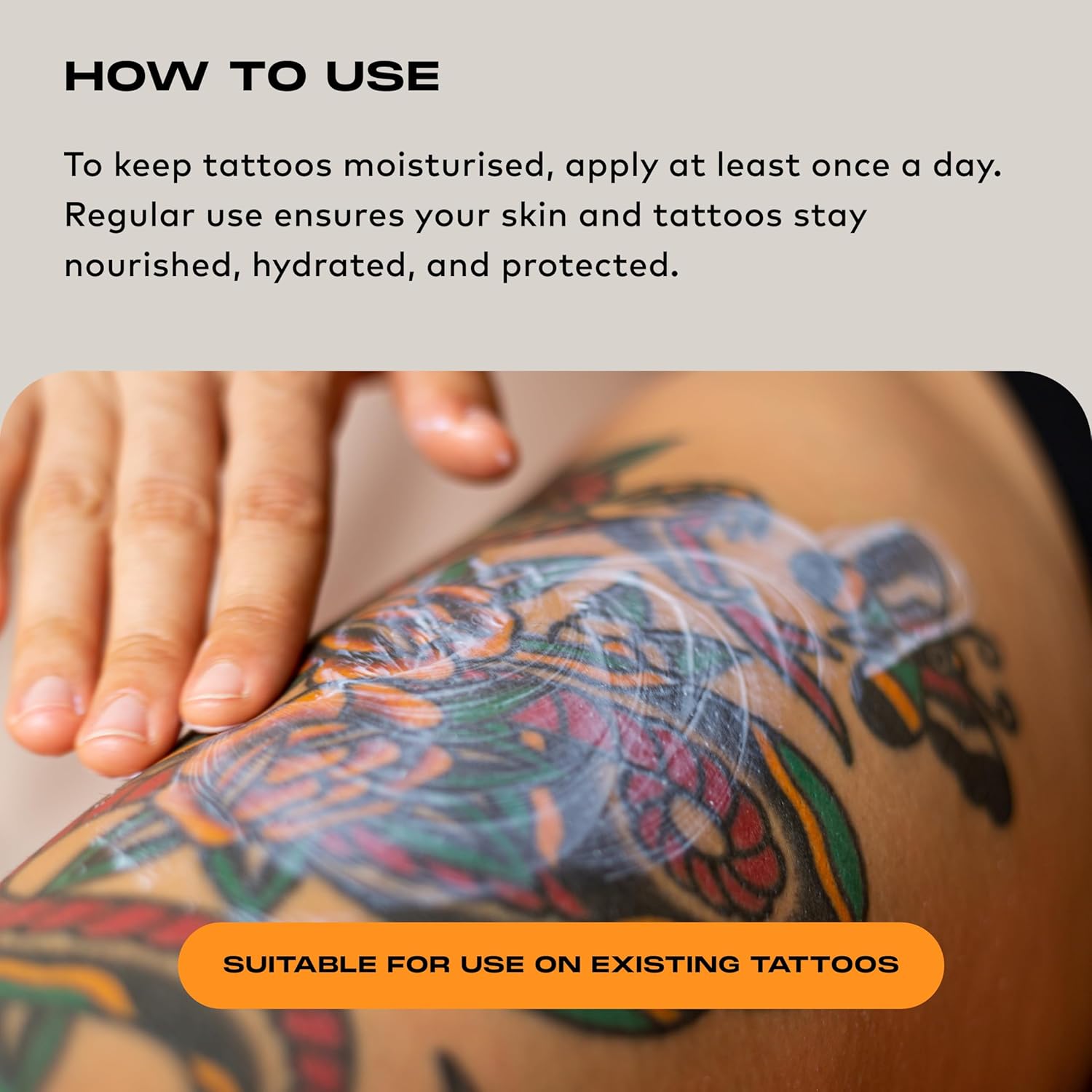 Stories & Ink Tattoo Care | DAILY MOISTURIZER for healed skin - with Advanced UV Ink Protection to Prevent Tattoo Fading, Protects & Hydrates Healed Tattoos, 200 mL / 6.8 Fl Oz - Image 5