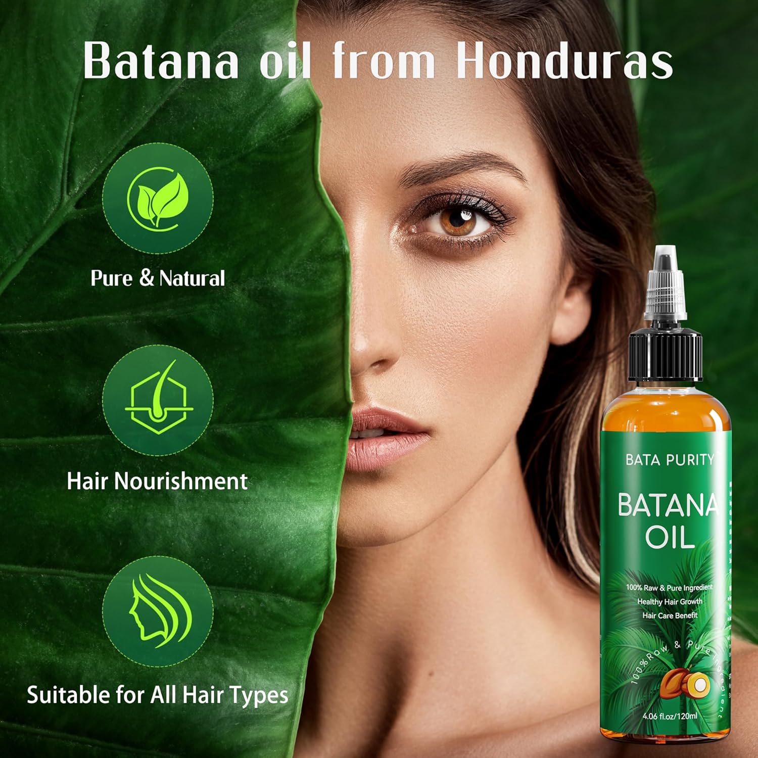 Organic Batana Oil from Honduras for Hair Growth, 4.06 Fl Oz, Controls Frizz - Image 8