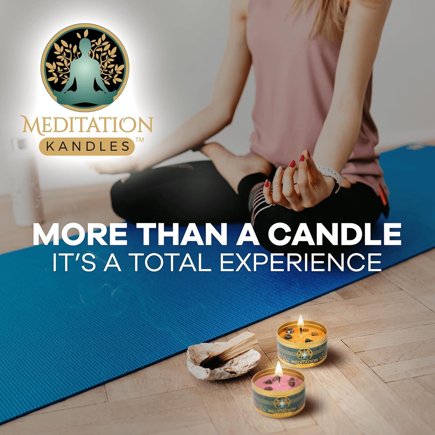 Majest Zen 4 Pack Natural Aromatherapy Meditation Candles with Crystals for Gifts - Image 5